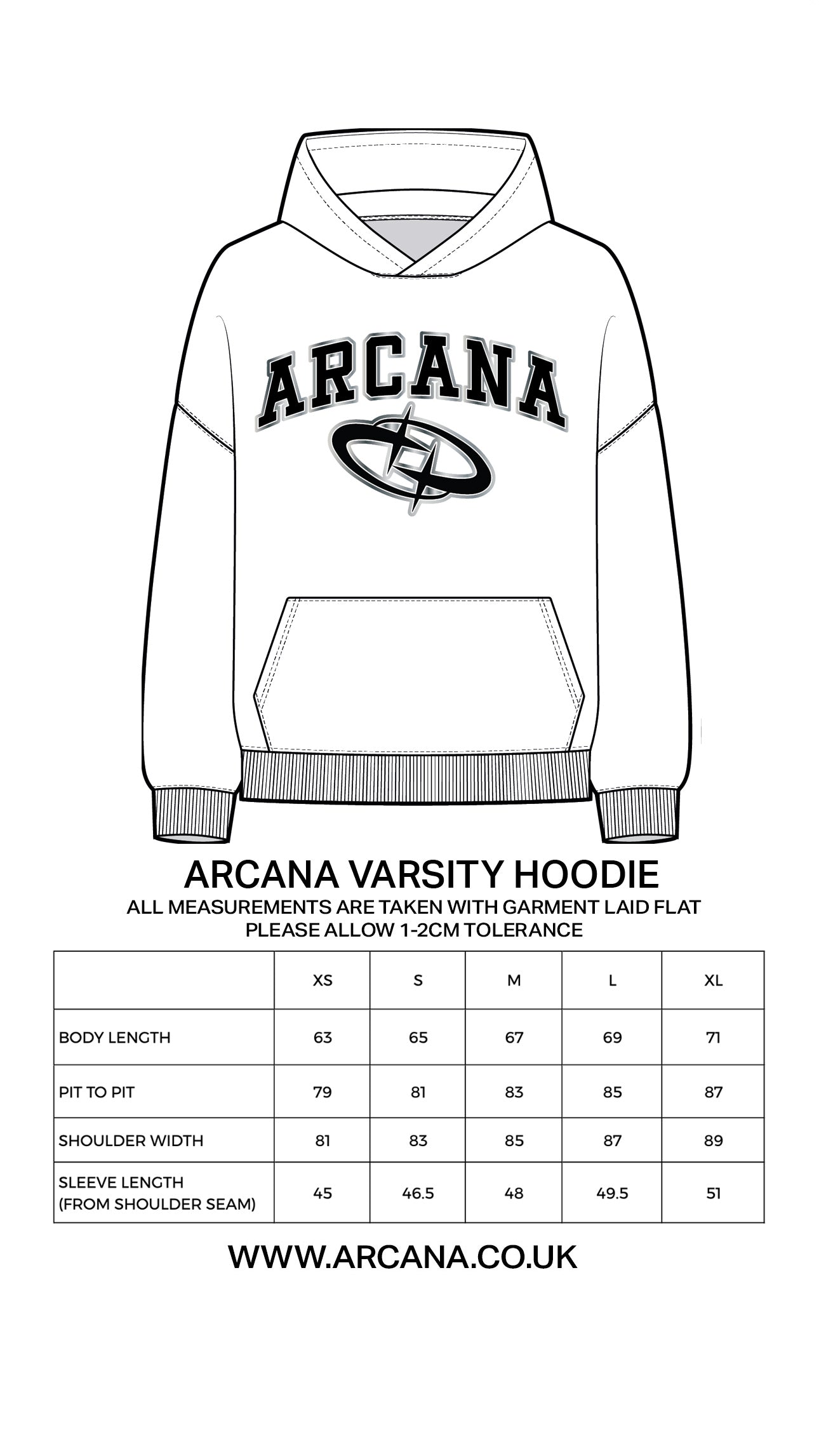 ARCANA VARSITY HOODIE