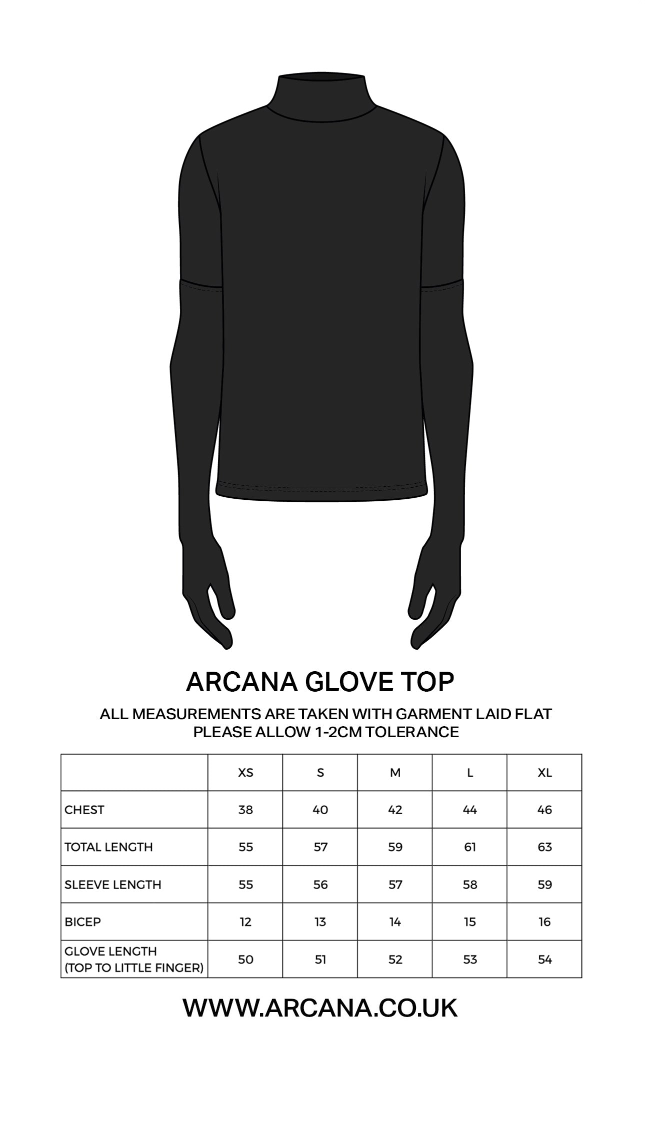 ARCANA GLOVE TOP